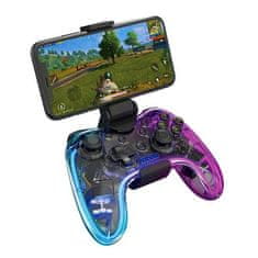 HADEX Gamepad Marvo GHOST 40, bezdrátový, 17tl., všesměrový, průhledný