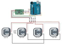 HADEX AD převodník 24-bit, 2kanály, modul s HX711