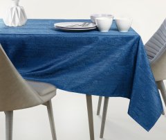 AmeliaHome Běhoun na stůl VESTA indigo, velikost 30x80