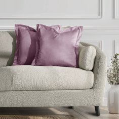 AmeliaHome Povlaky na polštáře Velvet Side růžové, velikost 45x45