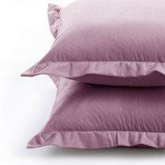 AmeliaHome Povlaky na polštáře Velvet Side růžové, velikost 45x45