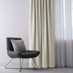 AmeliaHome Závěs Blackout 140x245 cm krémový, velikost 140x245