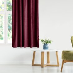 AmeliaHome Závěs Velvet 140x270 cm vínový, velikost 140x270