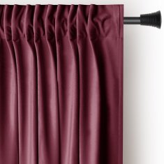 AmeliaHome Závěs Velvet 140x270 cm burgundy, velikost 140x270