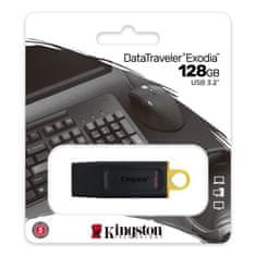 HADEX Kingston flashdisk 128GB USB 3.2 (gen 1) DT Exodia žlutá