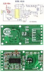 HADEX Detektor pohybu mikrovlnný, modul RCWL-0516