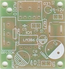 HADEX Zesilovač 0,5W s LM386, STAVEBNICE