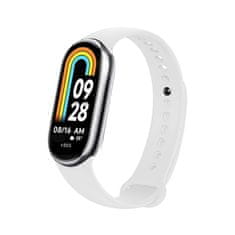 FIXED Silikonový řemínek Silicone Strap pro Xiaomi Mi Band 8/Smart Band 9, bílý FIXSSTB-1176-WH