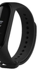 FIXED Silikonový řemínek Silicone Strap pro Xiaomi Mi Band 3/4, černý FIXSSTB-1414-BK