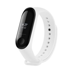 FIXED Silikonový řemínek Silicone Strap pro Xiaomi Mi Band 3/4, bílý FIXSSTB-1414-WH