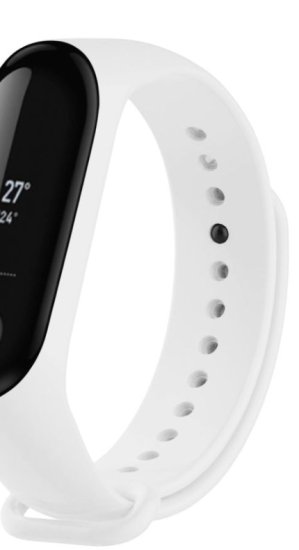 FIXED Silikonový řemínek Silicone Strap pro Xiaomi Mi Band 3/4, bílý FIXSSTB-1414-WH