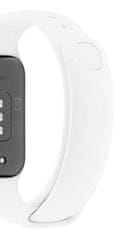 FIXED Silikonový řemínek Silicone Strap pro Xiaomi Smart Band 8 Active, bílý FIXSSTB-1416-WH