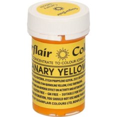 Gelová barva canary yellow 25g - Sugarflair