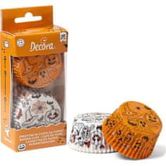 Decora Košíček na muffiny Halloween dýně a duchové 36ks 5x3cm -