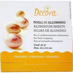 Decora Fólie pro balení čokolád - oranžová 10x10cm 150ks -