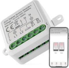 Emos GoSmart modul spínací IP-2104SZ, ZigBee, 2-kanálový (nevyžaduje N vodič)