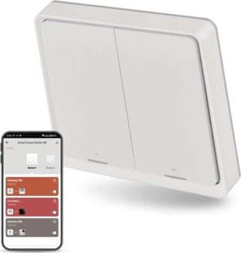 Emos GoSmart Přenosný ovladač scén IP-2002ZW, ZigBee 3.0, 2-tlačítkový