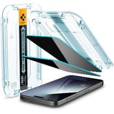 Spigen Glass tR EZ Fit privacy 2pc iP15 Pro Max