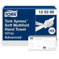 Tork Papírové ručníky "Xpress Soft Multifold", bílá, skládané, 2vrstvé, H2 systém, 21 x 136 listů, 120399