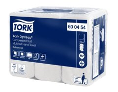 Tork Ručníky "Xpress Soft Multifold", bílá, stlačené, papírové, 2 vrstvé, 6 x 200 listů, systém H2, Advanced, 600454