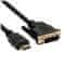 C-Tech Kabel HDMI-DVI, M/M, 1,8m