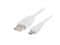 Lanberg Micro USB (M) na USB-A (M) 2.0 kabel 1m, bílý