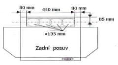 Exihand Odsavač par CH 100 hnědý, 60cm, odtah zadní