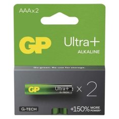 GP AAA Ultra Plus, alkalická (LR03) - 2 ks