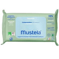 Mustela Dětské vlhčené ubrousky (Cleansings Wipes) 60 ks