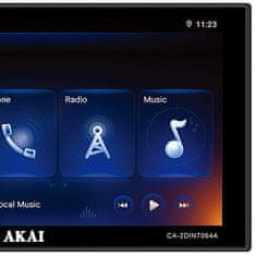 Akai Autorádio , CA-2DIN7064A, android, ovládání na volantu, FM, USB, Bluetooth