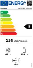 Electrolux Vestavná kombinovaná chladnička FlexiShelf LNT7TE18S3