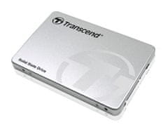 Transcend SSD220S 120GB SSD disk 2.5'' SATA III 6Gb/s, TLC, Aluminium casing, 500MB/s R, 300MB/s W, stříbrný