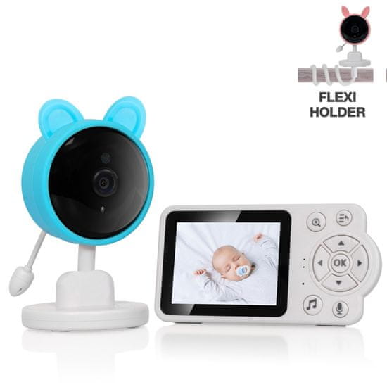 EVOLVEO Baby Monitor N3, dětská video-chůvička, modrá