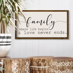 Hanah Home Obraz Family 50x25 cm