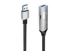 PremiumCord USB 3.2 repeater a prodlužovací kabel Male-Female, 5Gbps Aluminium 10m