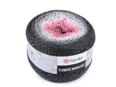 YarnArt Pletací příze Flowers Moonlight 260 g - (3279) růžová střední šedá