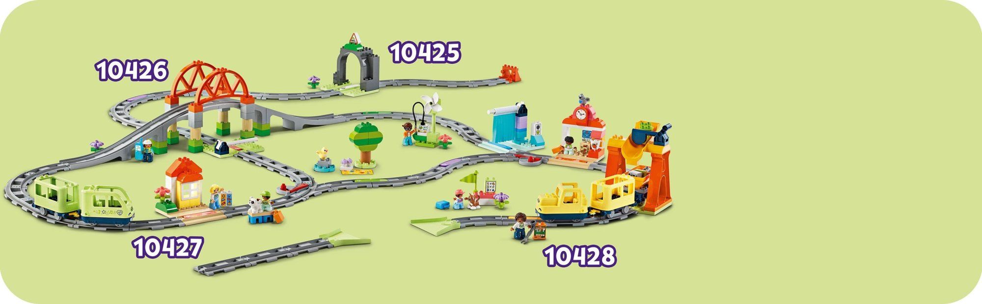 LEGO DUPLO 10425 Železniční tunel a koleje – rozšiřující sada