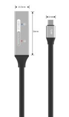 PremiumCord USB-C repeater a prodlužovací kabel Male-Female, 5Gbps Aluminium 10m