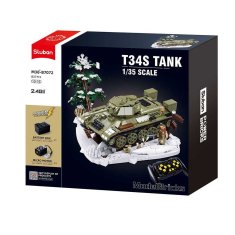 Sluban Power Bricks M38-B7072 R/C T34/76 (1942) Tank na dálkové ovládání