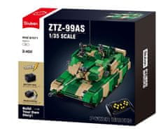 Sluban Power Bricks M38-B7071 R/C ZTZ-99AS Tank na dálkové ovládání