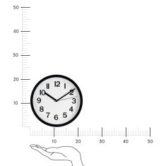 Intesi Hodiny Loly 22cm černé