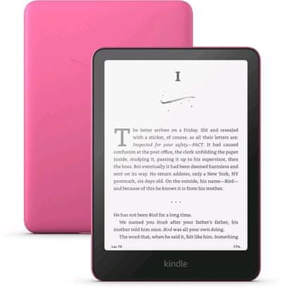 Amazon E-book Kindle Paperwhite 2024 (16 GB), raspberry, s reklamou