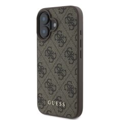 Guess Originální zadní kryt hardcase 4G Classic GUHCP16SG4GFBR pro iPhone 16 brown