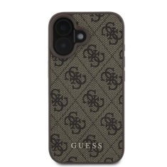 Guess Originální zadní kryt hardcase 4G Classic GUHCP16SG4GFBR pro iPhone 16 brown