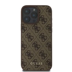 Guess Originální zadní kryt hardcase 4G Classic GUHCP16LG4GFBR pro iPhone 16 Pro brown