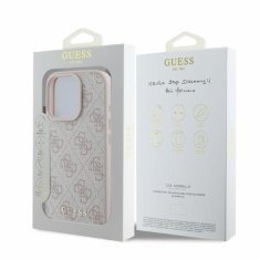 Guess Originální zadní kryt hardcase 4G Classic GUHCP16LG4GFPI pro iPhone 16 Pro pink