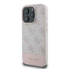 Guess Originální zadní kryt hardcase 4G Bottom Stripe GUHCP16XG4GLPI pro iPhone 16 Pro Max pink