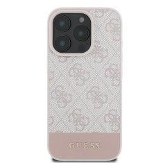 Guess Originální zadní kryt hardcase 4G Bottom Stripe GUHCP16XG4GLPI pro iPhone 16 Pro Max pink