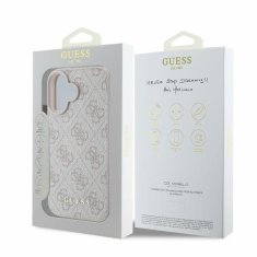 Guess Originální zadní kryt hardcase 4G Classic GUHCP16SG4GFPI pro iPhone 16 pink