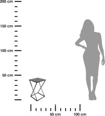 Dekorstyle Stojan na květiny Loftstyle II 40 cm černý